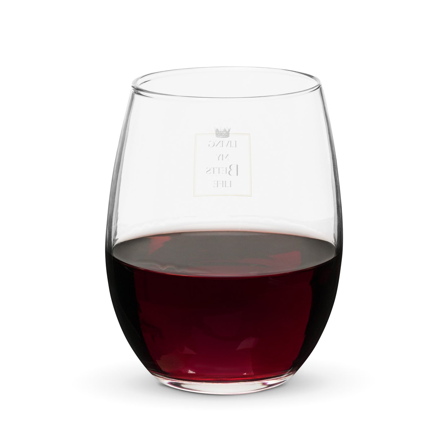 Living My Betts Life Stemless Wine Glass