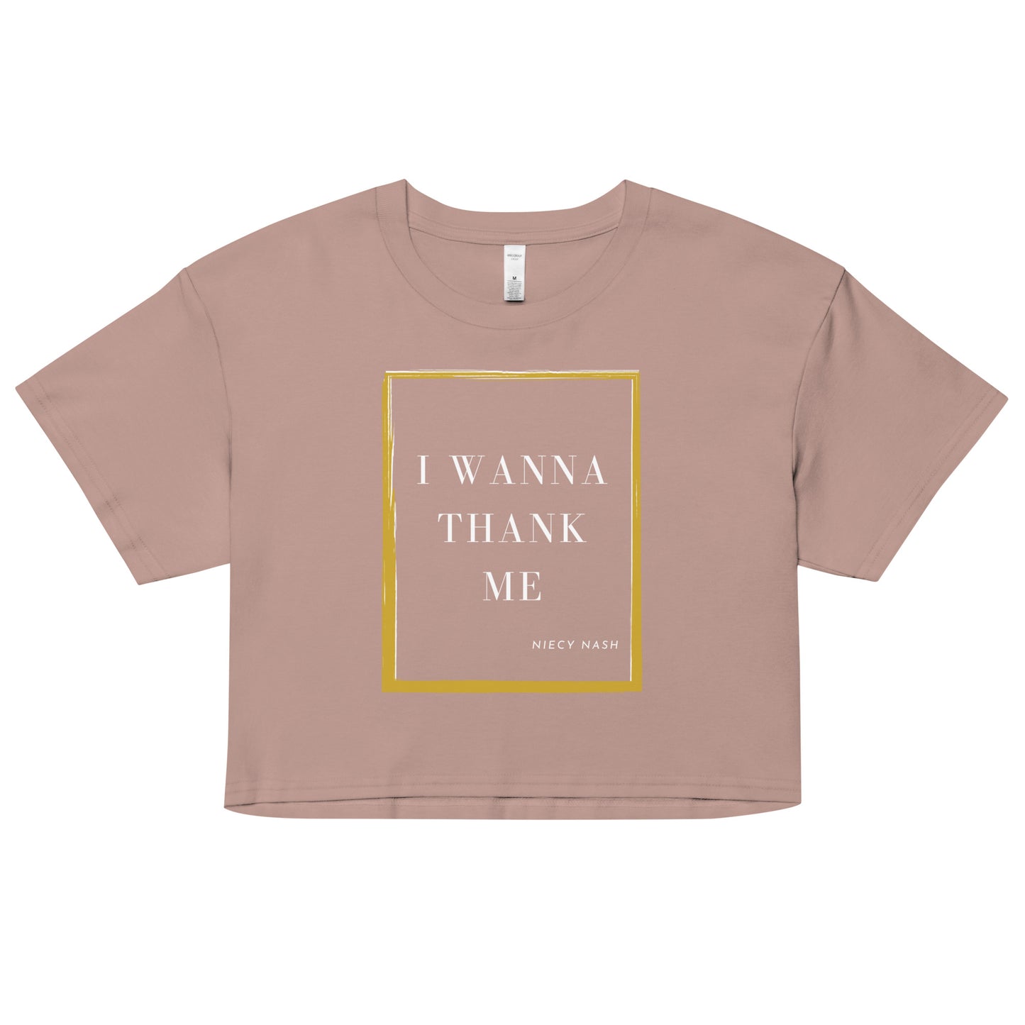 I Wanna Thank Me Frame Crop Top