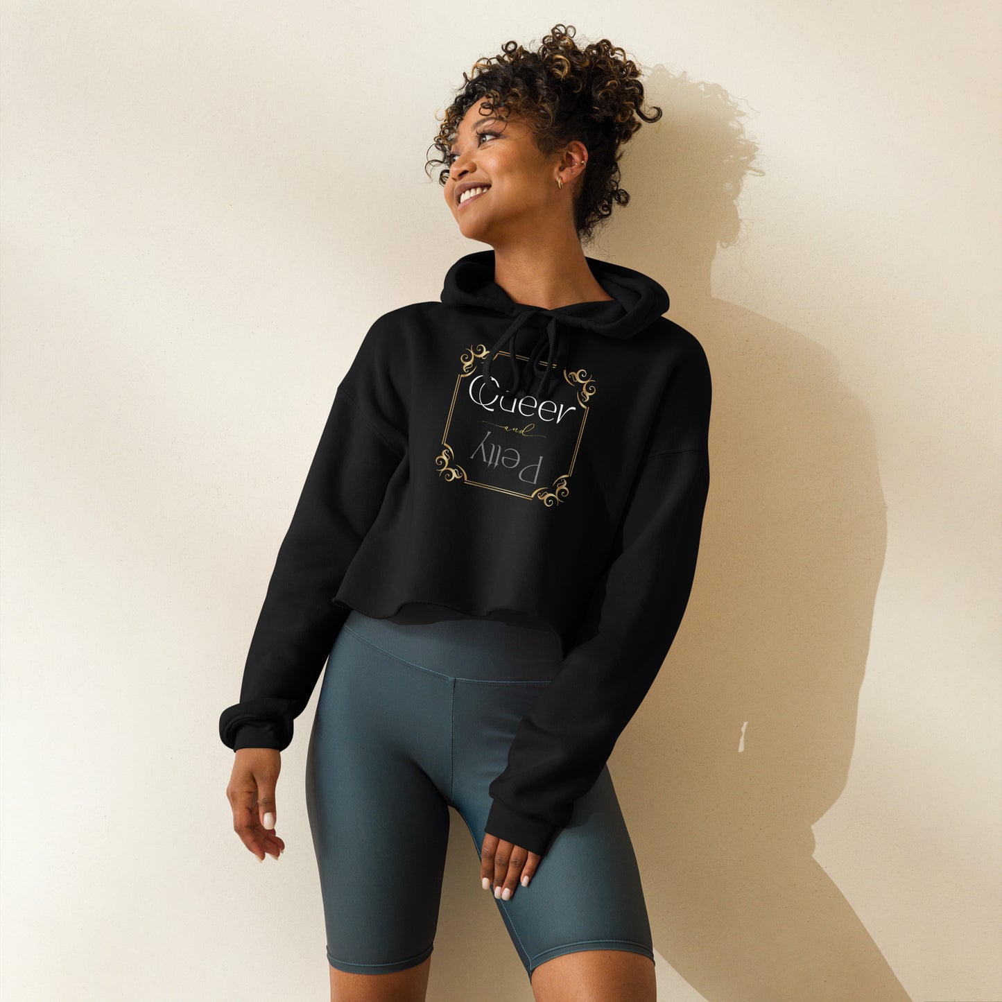 Queer & Petty Crop Hoodie