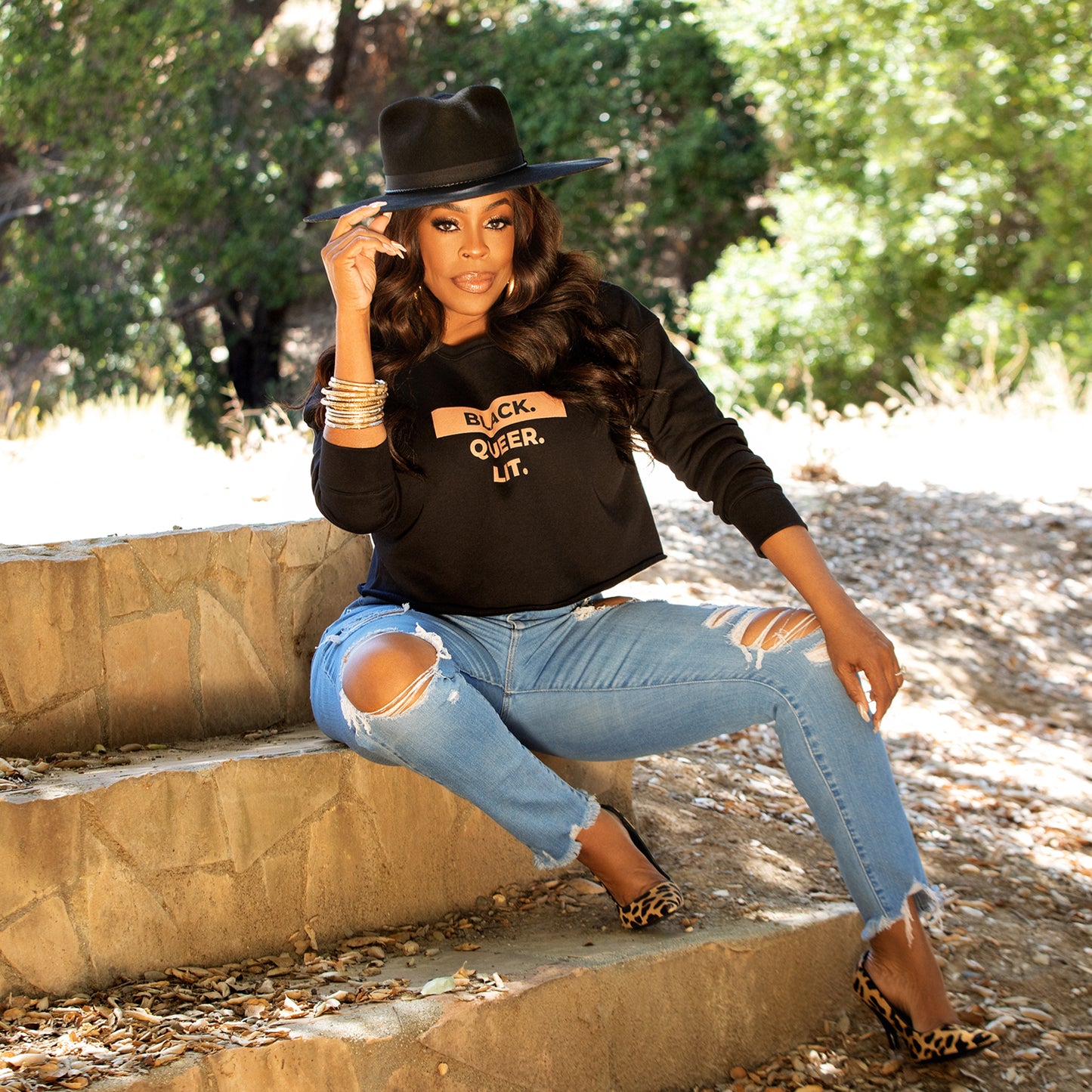 Black. Queer. Lit. Crop Sweatshirt