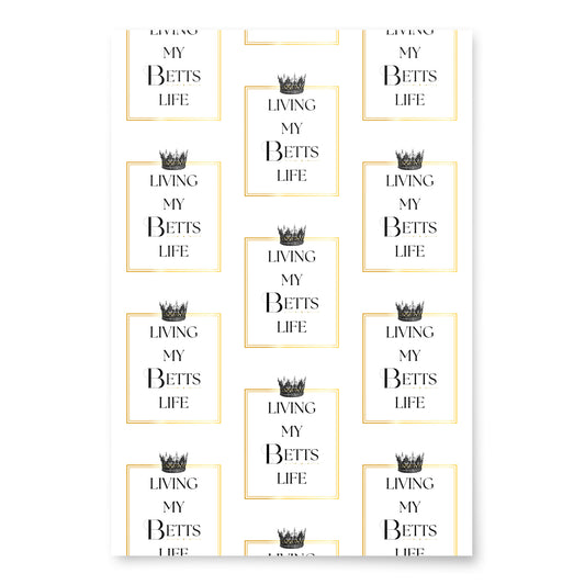 Living My Betts Life Wrapping Paper