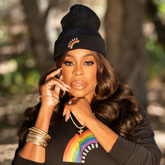 Queerdo Rainbow Embroidered Beanie