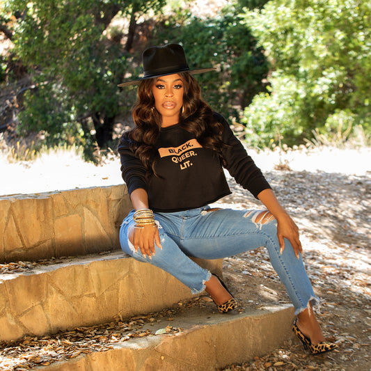 Black. Queer. Lit. Crop Sweatshirt