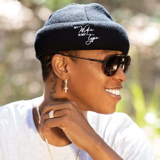 My Wife is My Type Cuffed Beanie