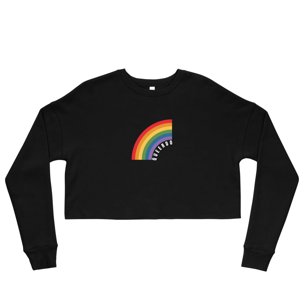 Queerdo Rainbow Crop Sweatshirt